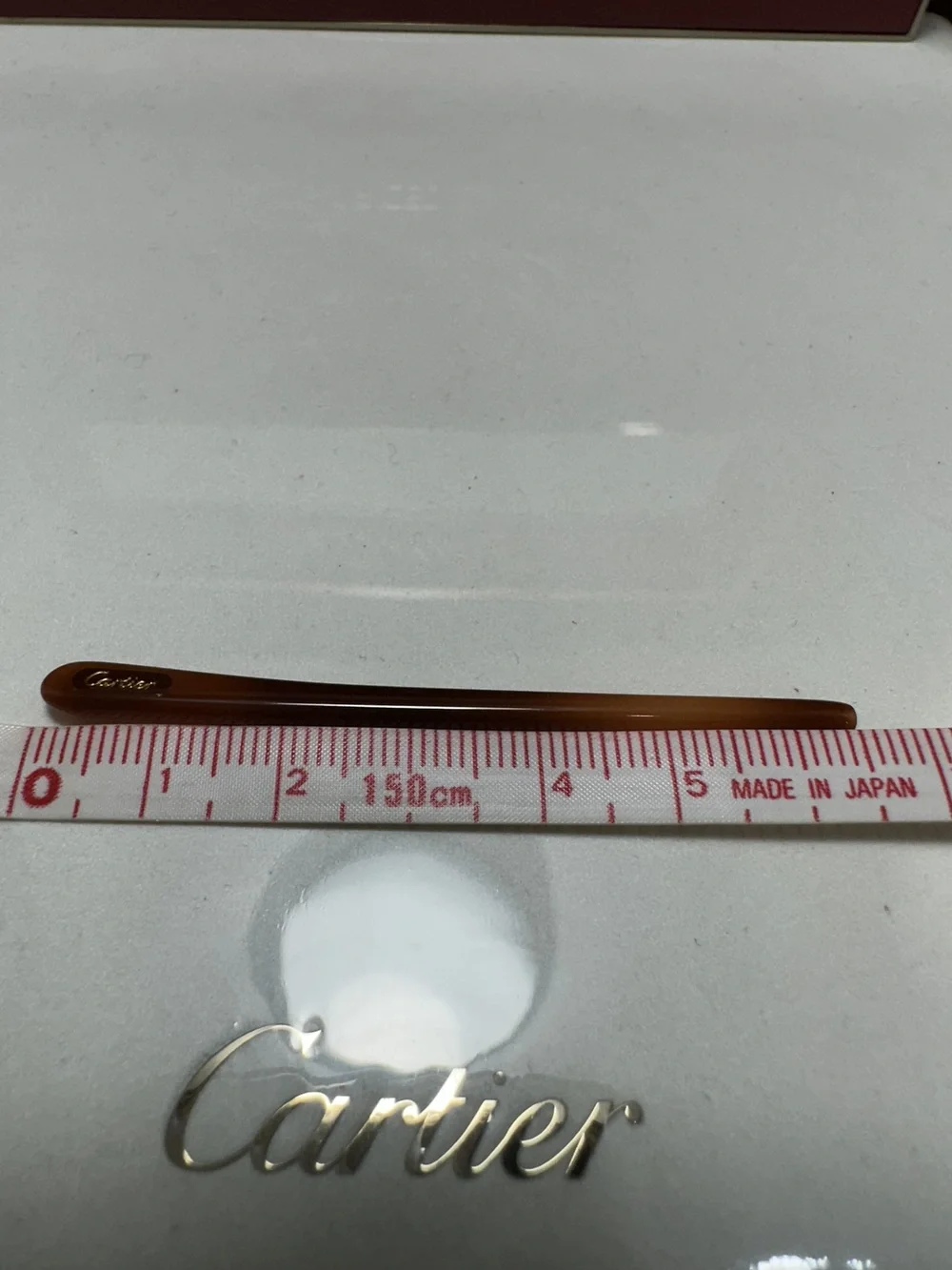 Cartier Eyeglasses Temple Tips 1 pair Brown 65mm Standard Hole 1.0mm New